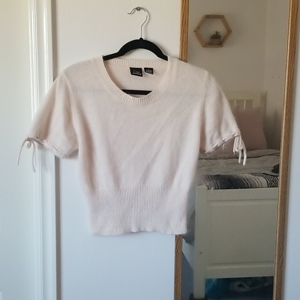 Pink Angora Sweater Vintage